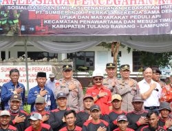 Polres Mesuji Bersama Perusahaan PT. SIP Melaksanakan Apel Pencegahan Karhutla dan Simulasi Pemadaman Kebakaran Hutan