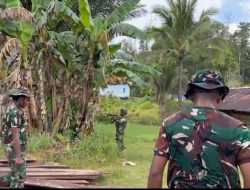 Pos Bori Membantu Masyarakat dalam rangka pembangunan Rumah Warga di Kampung Bori
