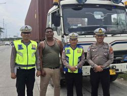 Satlantas Polres Batu Bara sosialisasikan pembatasan mobar truck, siapkan area parkir khusus