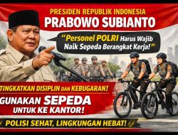 Presiden Prabowo Imbau Personel Polri Gunakan Sepeda Berangkat Kerja