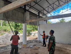 Peran Aktif Babinsa Kawal Proyek Pembangunan KDKMP