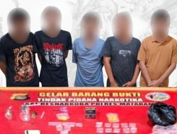 Lima Pria Digerebek di Monjok, Polisi Sita 7,75 Gram Sabu
