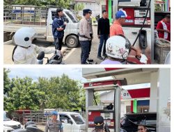 Respons Cepat Polres Landak, Pantau SPBU dan Himbau Warga agar Tak Panic Buying
