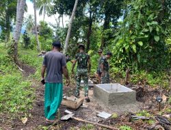 Kodim 1804/Kaimana Melalui TMMD Ke-127 Mengerjakan Finishing Tiga Sumur di Distrik Kaimana