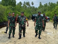 Ketua Wasev TMMD Ke-127 Tinjau Pembukaan Jalan di Kampung Marsi