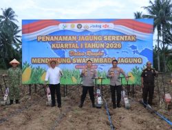 Polda Gorontalo Dukung Swasembada Pangan 2026, Kapolda dan Forkopimda Tanam Jagung Serentak Kuartal I