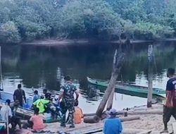 Pos Kaibar Hadir di Tengah Duka Masyarakat Kampung Yemu, Sampaikan Duka Cita dan Berikan Dukungan di Pedalaman Mappi