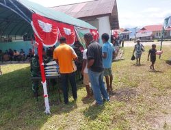 TMMD 127 Kodim 1804/Kaimana Gelar Pasar Murah di Kampung Marsi, Ringankan Beban Warga