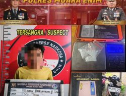 Hanya 1 Jam dari Laporan Warga, Polisi Tangkap Pengedar Sabu di Muara Enim