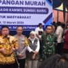 Kawal Stabilitas Ekonomi, Pamen Ahli Pangdam II/Sriwijaya hadiri Gerakan Pangan Murah di Gudang Bulog