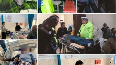 Bus PO Al-Hijrah Masuk Jurang di Lahat, Polisi Gerak Cepat Evakuasi Korban