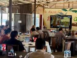 Sinergitas TNI-Polri, Danpom Koarmada III Hadiri Anev Pengamanan Objek Wisata Selama Libur Lebaran 2026