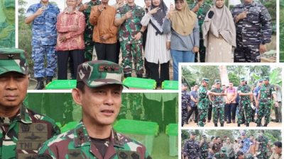 Dandim 0418/Palembang Dampingi Pangdam II/Sriwijaya Ground Breaking Jembatan Beton Tahap IV