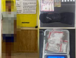 Sabu 10 Paket Ditemukan di Saku Celana, Pengedar di Sukarami Palembang Dibekuk Unit 8