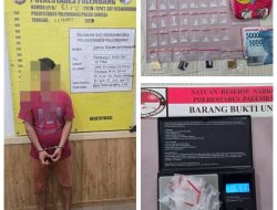 Sabtu Pagi Dua Operasi, Satresnarkoba Polrestabes Palembang Bekuk Pengedar Sabu di Gandus dan Buktikan Undercover Buy di Sukarami