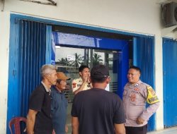 Bhabinkamtibmas Polsek Mesuji Timur Laksanakan Sambang dan Binluh, Imbau Satpam Bank BRI Mesuji Timur