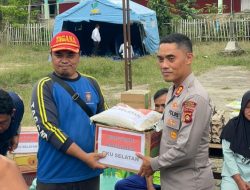 Polres OKU Selatan dan Bhayangkari Gerak Cepat Salurkan Bantuan bagi Korban Banjir Bandang dan Longsor di Manduriang