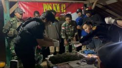 Satgas Yonif 403/WP Gagalkan Penyelundupan 2 Kg Ganja di Perbatasan RI–PNG