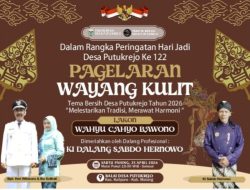 Jelang Hari Jadi ke-122, Pemdes Putukrejo Matangkan Persiapan Pagelaran Wayang Kulit