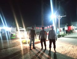 Polsek Medang Deras gelar patroli malam gabungan, antisipasi kejahatan dan tawuran di wilayahnya