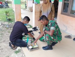 Babinsa Dampingi Distribusi Makan Bergizi Gratis di Kecamatan Lapang