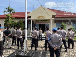 Waka Polres Mesuji Melaksanakan Sidak di Dua Polsek
