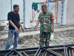 Babinsa Bokoharjo Prambanan Sleman Pastikan Pembangunan KDKMP Sesuai Target