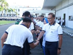 Komandan Kodaeral XIV Pimpin Apel Khusus Dalam Rangka Halal Bihalal Idul Fitri 1447 H