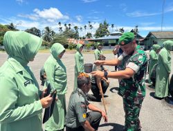 Kenaikan Pangkat Periode 1 April, Personel Kodim 1705/Nabire Terima Penghargaan Atas Dedikasi dan Pengabdian