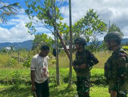 Merajut Kebersamaan Satgas Yonif 521/DY Melalui Kegiatan Anjangsana di Distrik Elelim