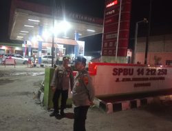 Polsek Indrapura Gelar Patroli Malam, Antisipasi Balap Liar, Begal, dan Tawuran