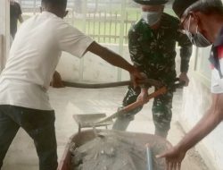 Babinsa Bersama Warga Bersihkan Masjid Al-Ansar, Wujud Kepedulian dan Kebersamaan