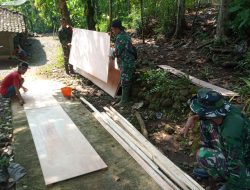 Semangat Gotong Royong TNI dan Warga, Jembatan Perintis Garuda di Sambi Dikebut Pembangunannya