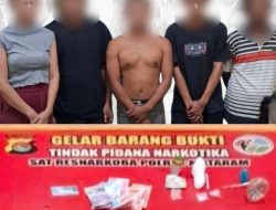 Diduga Pesta Narkoba, Lima Pelaku Digerebek di Narmada