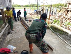 Pengerjaan 2 Jembatan Gantung di Wilayah OKI di Kebut