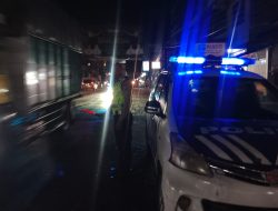 Polres Batu Bara gelar patroli blue light di jalinsum, antisipasi kemacetan dan kecelakaan lalu lintas