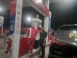 Polsek Medang Deras Gelar Patroli dan Monitoring SPBU, Ketersediaan BBM Terpantau Aman