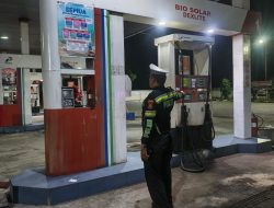 Sat Lantas Polres Batu Bara Gelar Patroli Blue Light dan Pengawasan SPBU di Lima Puluh