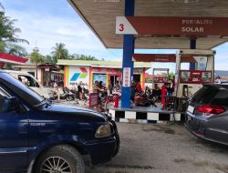 Polsek Air Putih Pengecekkan Personil Pengamanan dan Stok BBM di Empat SPBU Wilayahnya