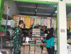 Pasca Lebaran, Serda Djoko Cek Toko bahan Kue & Plastik