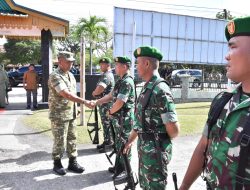 Danrem 031/WB Brigjen TNI Ingatkan Kompi Senapan Yonif 132/BS untuk Hindari Pelanggaran dan Jaga Kepercayaan Rakyat