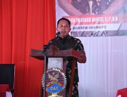 Pesan Tegas dan Kepedulian Sosial Warnai Kunker Danrem 044/Gapo di Muara Enim