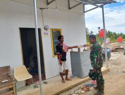 Jaga Silaturahmi, Babinsa Koramil 29/Lkh Sambangi Warga Huntara Di Bukit Linteung