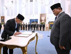 Presiden Prabowo Lantik Hakim Konstitusi, Pimpinan Ombudsman RI, dan Duta Besar di Istana Negara