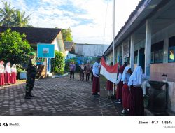Irup Upacara di Sekolah, Ini Yang disampaikan Babinsa