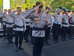 Penghargaan, Polres Pagar Alam Ikuti Apel Kapolda Sumsel Secara Virtual 48 Personel Berprestasi