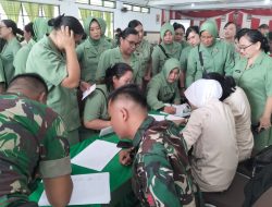 Kenali Bahaya Penyakit Diabetes Melitus dan Hipertensi, Prajurit, PNS dan Persit Kodim 1310/Bitung Terima Penyuluhan Kesehatan