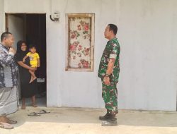 Babinsa Hadir di Huntara, Dengarkan Langsung Keluh Kesah Warga