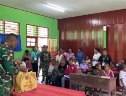 Prajurit Pos Kokas Berbagi Alkitab Kepada Anak-Anak dalam Rangkaian Camping Paskah