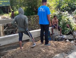 Kodim 1802/Sorong Percepat Penguatan Pondasi Jembatan Garuda Tahap IV